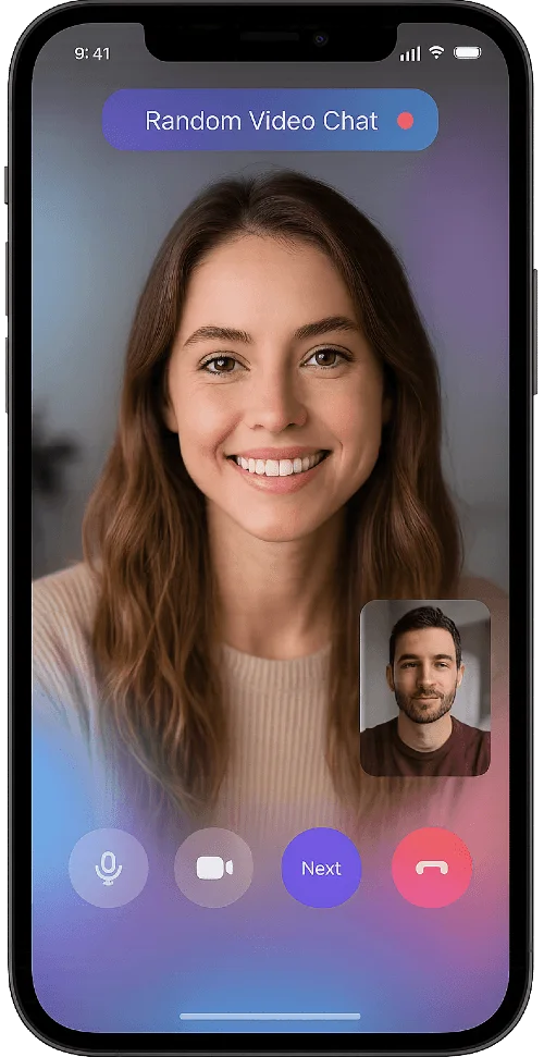 Jerkly’s video chat on a phone